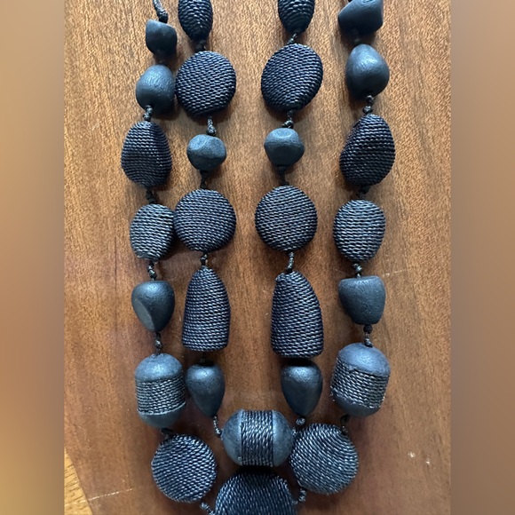 Chico’s Black Multistrand Necklace - Picture 4 of 7
